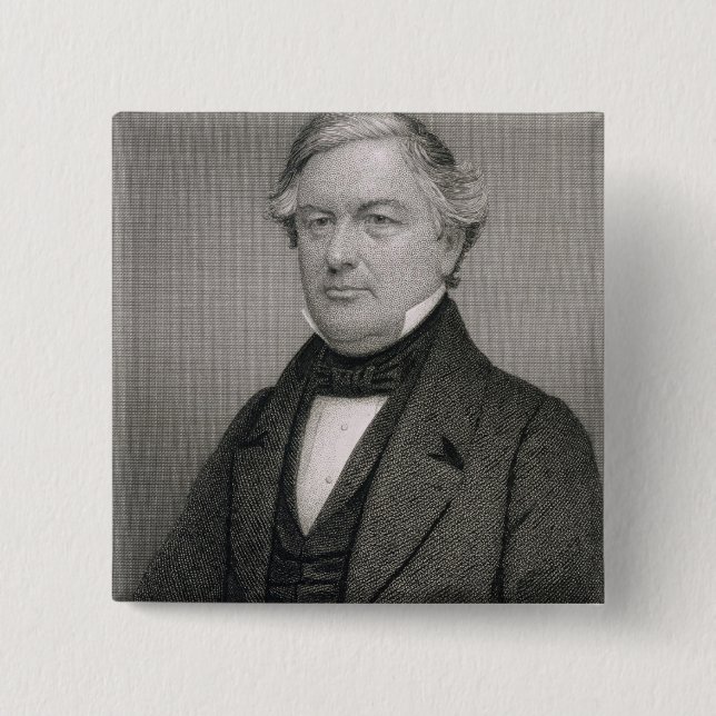 Millard Fillmore, graviert von Thomas B. Welch Button (Vorderseite)