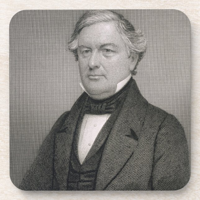 Millard Fillmore, graviert von Thomas B. Welch Getränkeuntersetzer (Vorderseite)