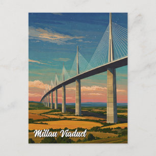Millau Viaduct France Travel Postkarte