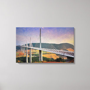Millau Viaduct, Frankreich Leinwanddruck