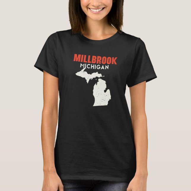 Millbrook Michigan USA State America Travel Michig T-Shirt (Vorderseite)