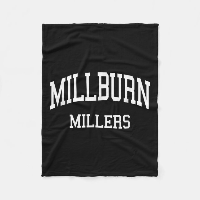 Millburn High School Hs Millburn Nj Retro Srts  Fleecedecke (Vorderseite)