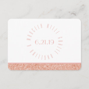 Mille Grazie Italienische Rose Gold Glitzer Vielen Dankeskarte