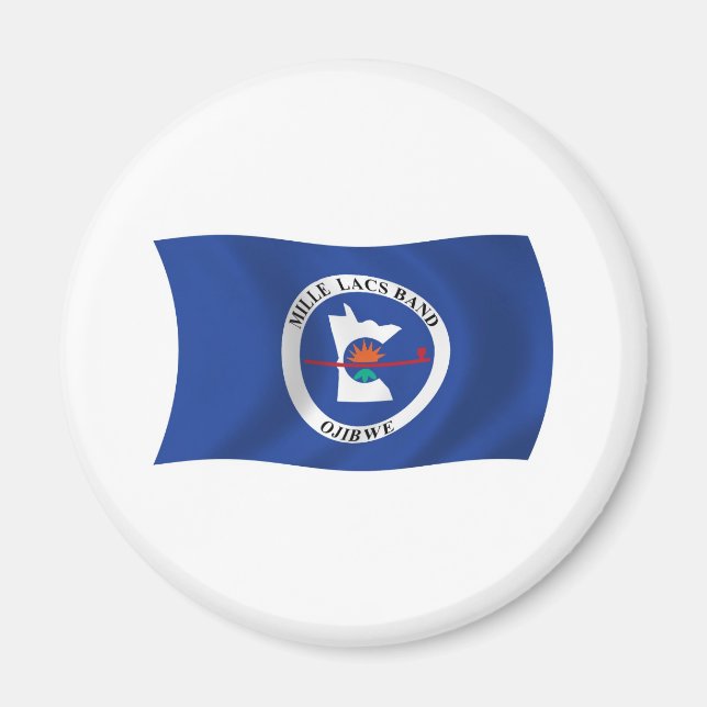 Mille Lacs Band Reservierungsflag Magnet (Vorne)