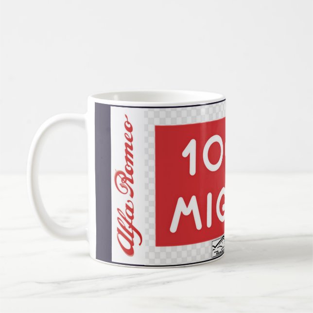 Mille Miglia Alpha-Romeo-TASSE Kaffeetasse (Links)