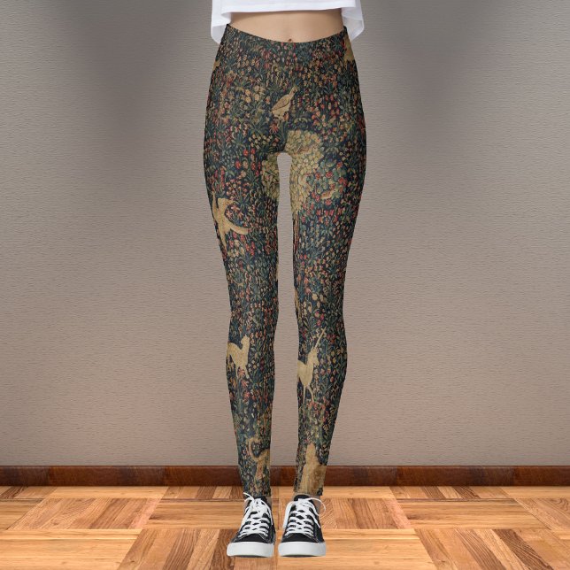 Millefleurs Tapestes mit Tieren Leggings (Von Creator hochgeladen)
