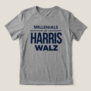 Millenials für Harris Walz Tri-Blend Shirt