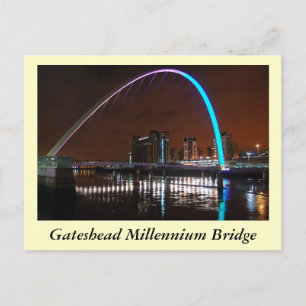 Millenium Bridge, Gateshead Postkarte