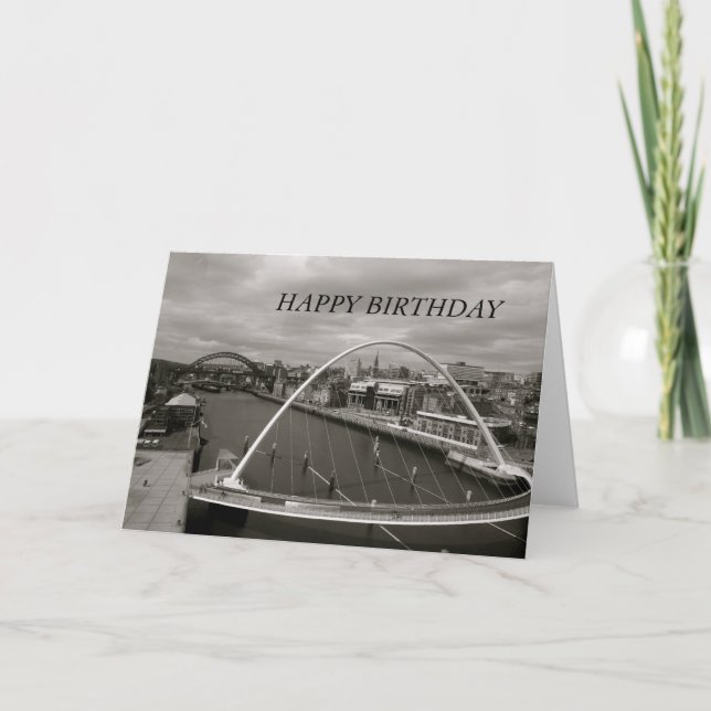 Millenium Bridge HAPPY BIRTHDAY Card Karte (Vorderseite)