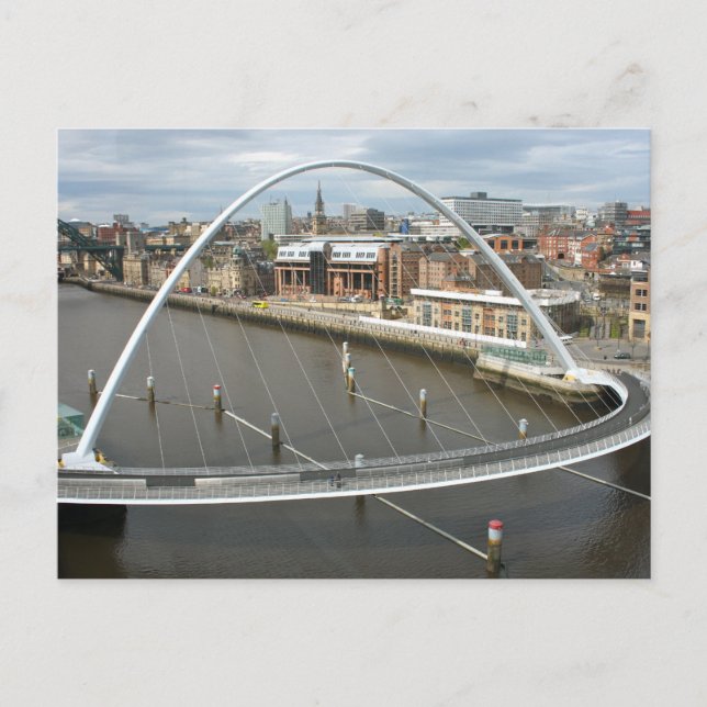 Millenium Bridge Newcastle England Post Card Postkarte (Vorderseite)