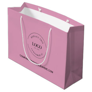 Millenium Pink Business Company Website Ihr Logo Große Geschenktüte