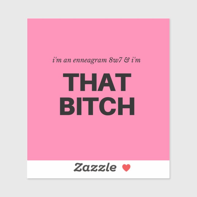 Millenneagramm 8w7 Aufkleber (Blatt)