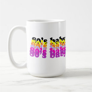 Millennial 80er Geburtstag geboren achtziger GEN X Kaffeetasse