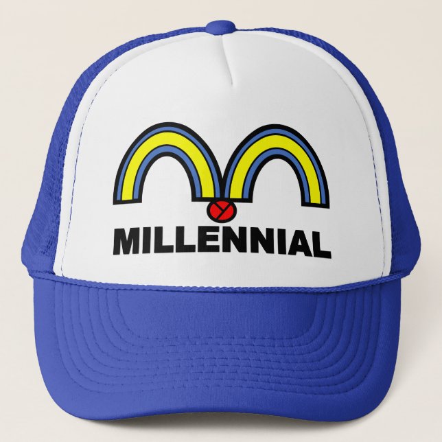 MILLENNIAL Cap Truckerkappe (Vorderseite)
