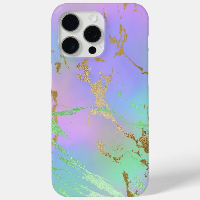 Millennial Marble | Playful Rainbow Pastel Ombre Case-Mate iPhone Hülle (Rückseite)