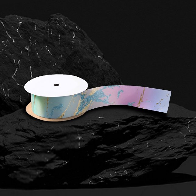 Millennial Marble | Playful Rainbow Pastel Ombre Satinband (Von Creator hochgeladen)