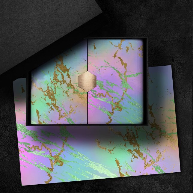 Millennial Marble | Playful Rainbow Pastel Ombre Seidenpapier (Von Creator hochgeladen)