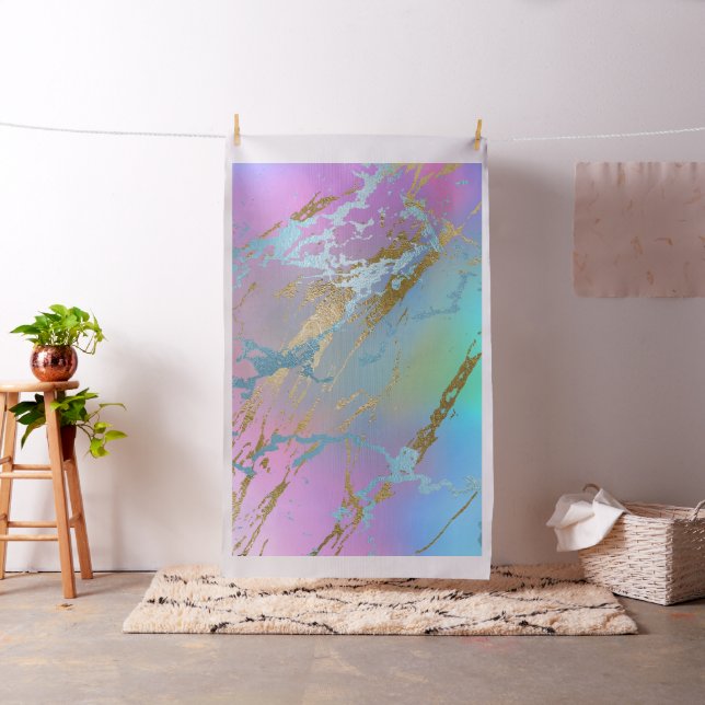 Millennial Marble | Playful Rainbow Pastel Ombre Stoff (Beispiel)