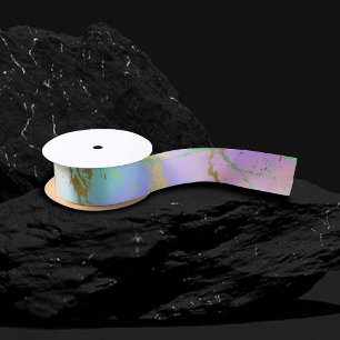 Millennial Marble   Spielvoller Regenbogen-Pastell Satinband