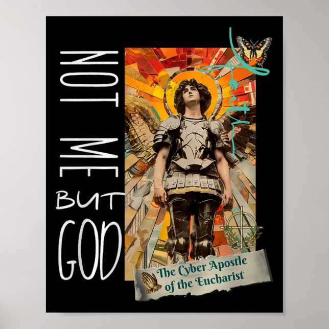 Millennial Saint The Eucharist Not Me God Premium  Poster (Vorne)