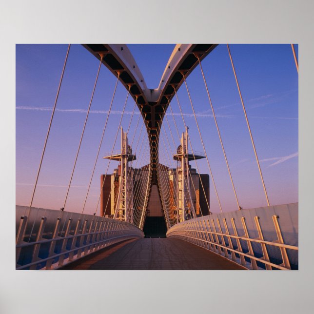Millennium Bridge, Lowry Centre, Salford Poster (Vorne)