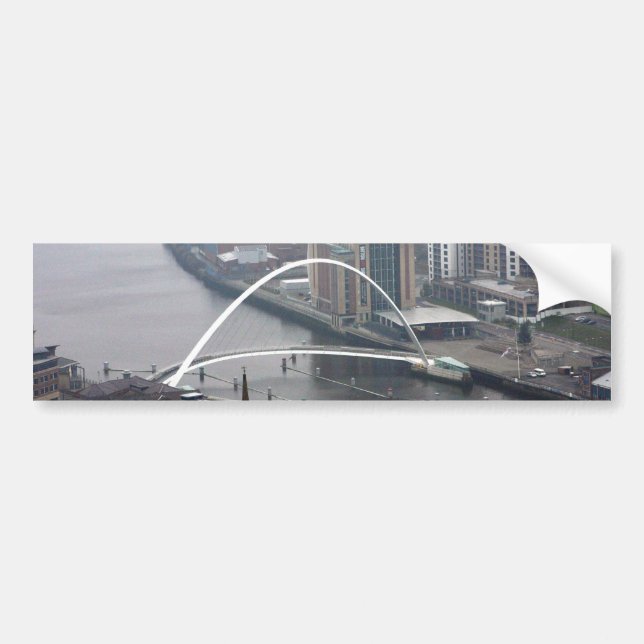 Millennium Bridge Newcastle upon Tyne Autoaufkleber (Vorne)