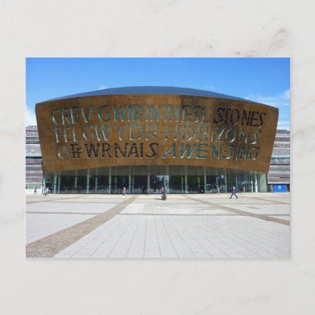 Millennium Centre, Cardiff, Wales Postkarte (Vorderseite)