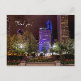 Millennium Park Frühlingsnacht Danke Postkarte