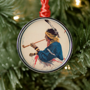 Miller Bros. 101 Ranch, Wild West Zirkusposter Ornament Aus Metall