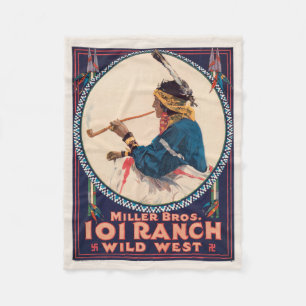 Miller Bros. Ranch, Wild West Circus Poster Fleecedecke