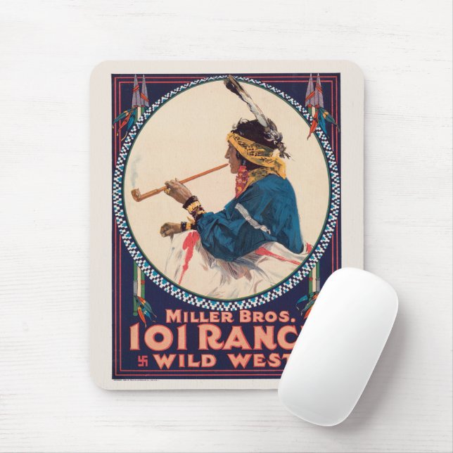 Miller Bros. Ranch, Wild West Circus Poster Mousepad (Mit Mouse)