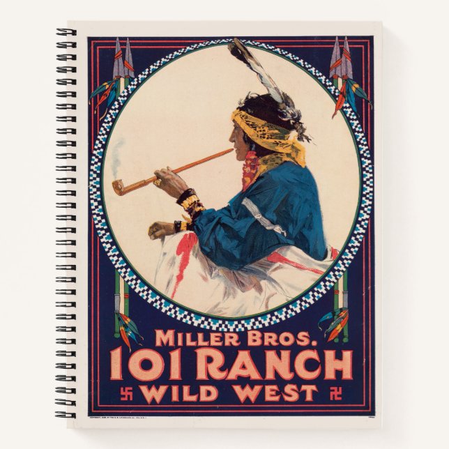 Miller Bros. Ranch, Wild West Circus Poster Notizbuch (Vorderseite)