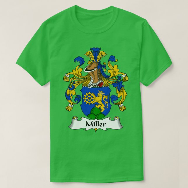 Miller Coat of Arms Familienwappen T-Shirt (Design vorne)