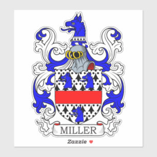 Miller Familienwappen Aufkleber