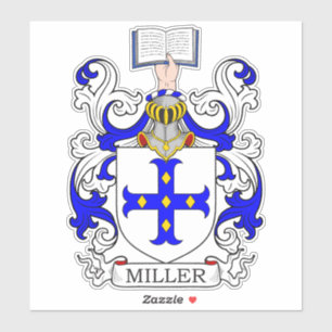 Miller Familienwappen Aufkleber