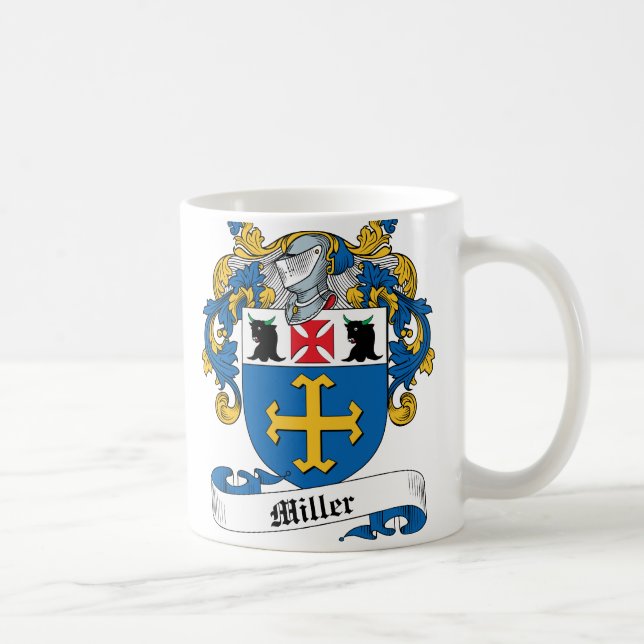 Miller-Familienwappen Kaffeetasse (Rechts)