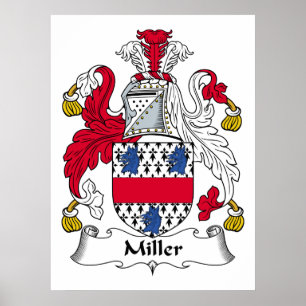 Miller Familienwappen Poster