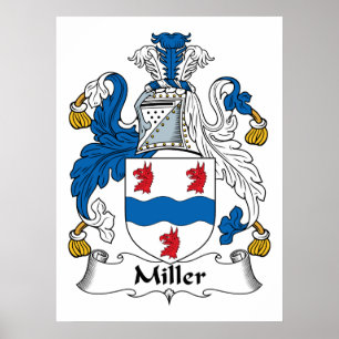 Miller-Familienwappen-Poster Poster