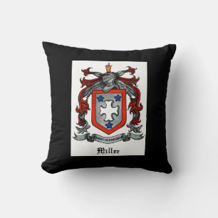 Miller Familienwappen THROW PILLOW Kissen