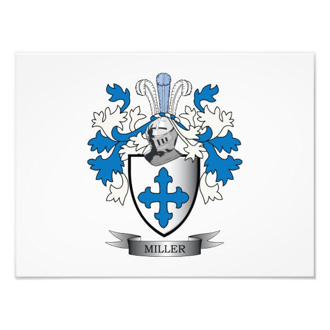 Miller-Familienwappen-Wappen Fotodruck (Vorne)