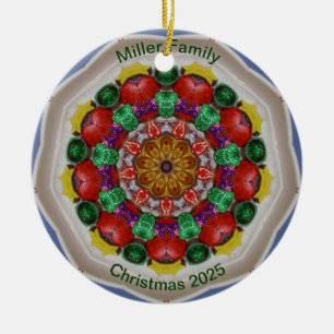 MILLER FAMILY ~ Personalisiertes Weihnachtsfest ~  Keramik Ornament