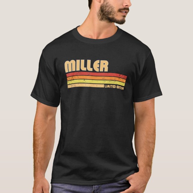 MILLER Funny Personalisiert Title Professionals Bi T-Shirt (Vorderseite)