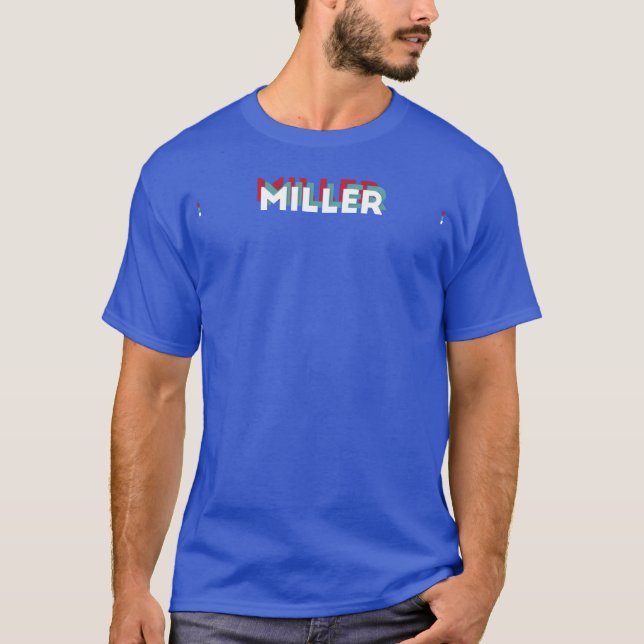 Miller Name Lustiger Name Miller 80er-Thema T-Shirt (Vorderseite)