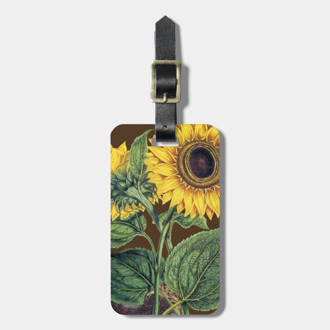 Miller: Sonnenblume Gepäckanhänger (Vorderseite vertikal)