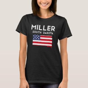 Miller South Dakota USA Staat America Travel South T-Shirt