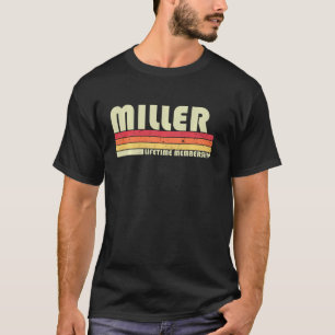 Miller Surname Funny Retro Vintag 80er 90s Birthda T-Shirt