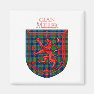 Miller Tartan Scottish Kariert Lion Rampant Magnet