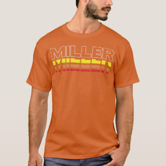 Miller Vorname Lustig Vintage Sonnenuntergang Mill T-Shirt
