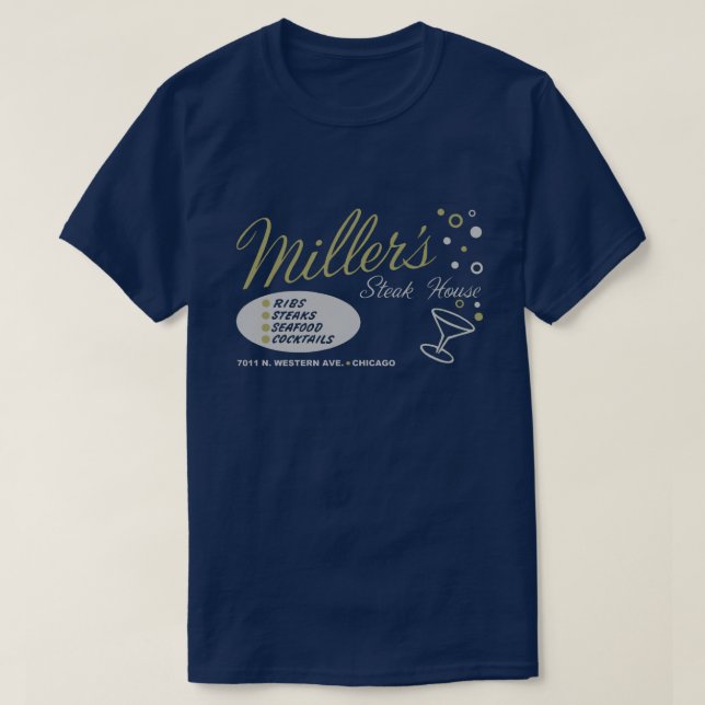 Miller's Steak House, Chicago T-Shirt (Design vorne)