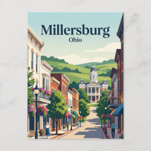 Millersburg, Ohio Postkarte